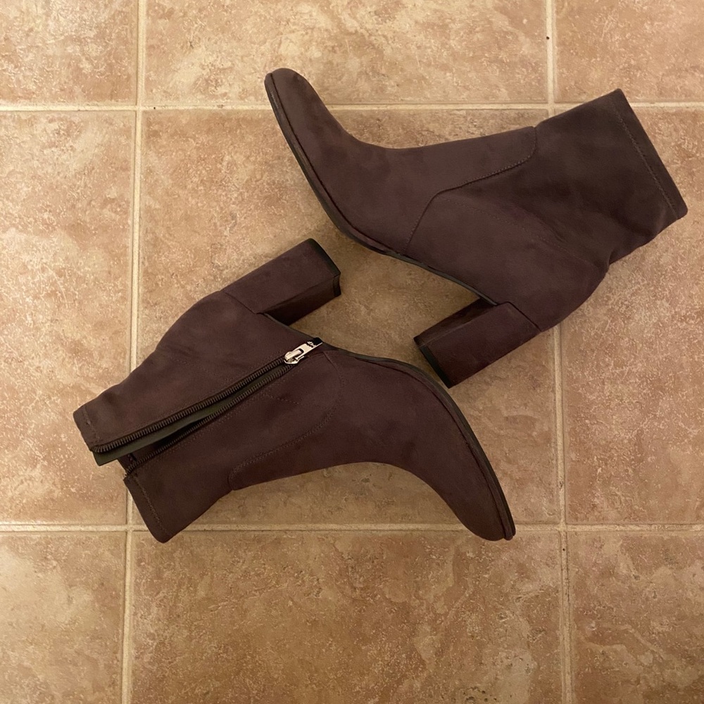 Gray Ankle Boots